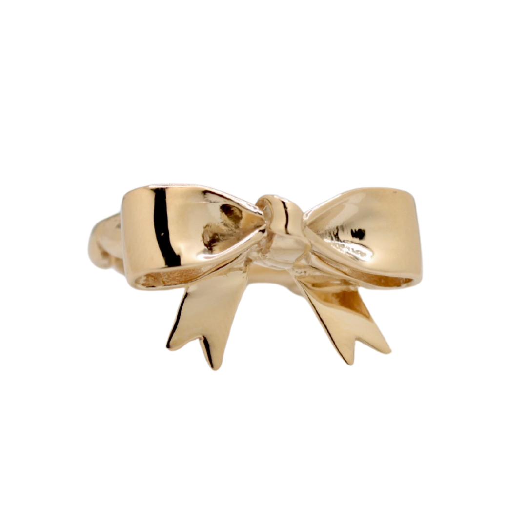 Retro Gold and Diamonds Bow Ring For Sale at 1stDibs | gold bow ring,  vintage bow ring, vintage gold bow ring