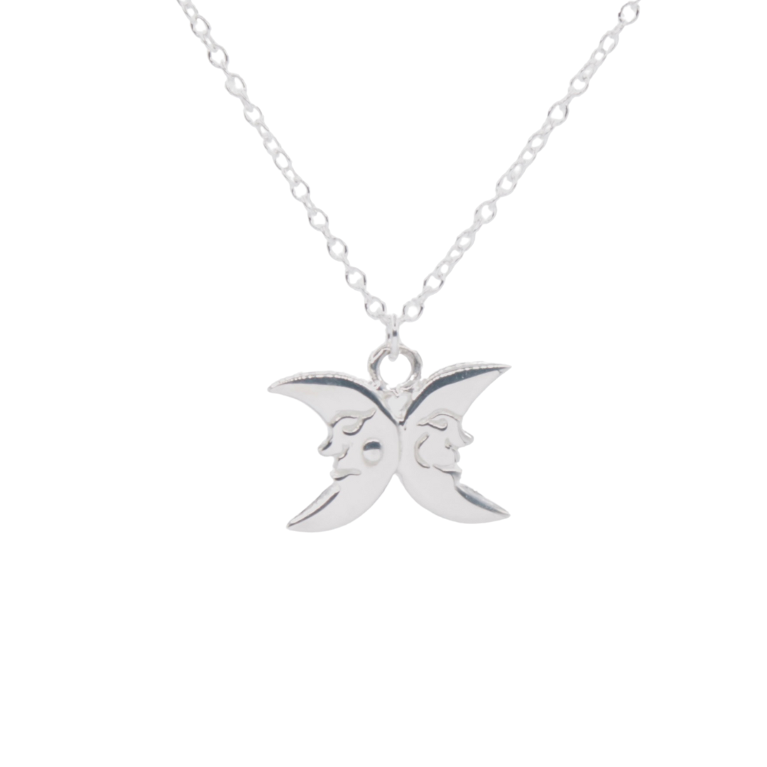 Tinkerbell Fairy Tale on The Moon Charm Pendant and Necklace in Sterling Silver Pendant Only